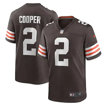 youth nike amari cooper brown cleveland browns game jersey_